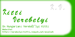 kitti verebelyi business card